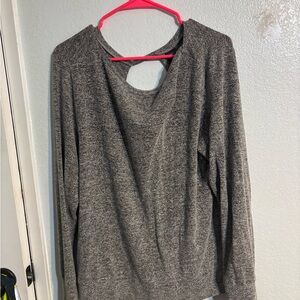 Champion Gray Crew Neck Sweater with Relaxed Fit